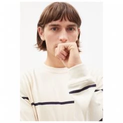 ARMEDANGELS - Elmaar Stripes - Haut à manches longues -Pulls Soldes armedangels elmaar stripes haut a manches longues detail 4