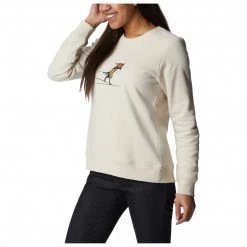 Columbia - Women's Hart Mountain II Graphic Crew - Pull -Pulls Soldes columbia womens hart mountain ii graphic crew pull detail 4