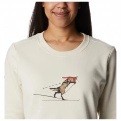 Columbia - Women's Hart Mountain II Graphic Crew - Pull -Pulls Soldes columbia womens hart mountain ii graphic crew pull detail 5