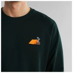 DEDICATED - Sweatshirt Malmoe Tent EMB - Pull -Pulls Soldes dedicated sweatshirt malmoe tent emb pull detail 3
