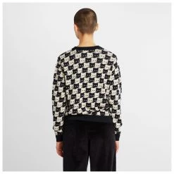 DEDICATED - Women's Sweater Arendal Pepita Cats - Pull -Pulls Soldes dedicated womens sweater arendal pepita cats pull detail 3