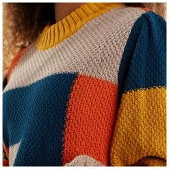 DEDICATED - Women's Sweater Knitted Rutbo Blocks - Pull -Pulls Soldes dedicated womens sweater knitted rutbo blocks pull detail 4