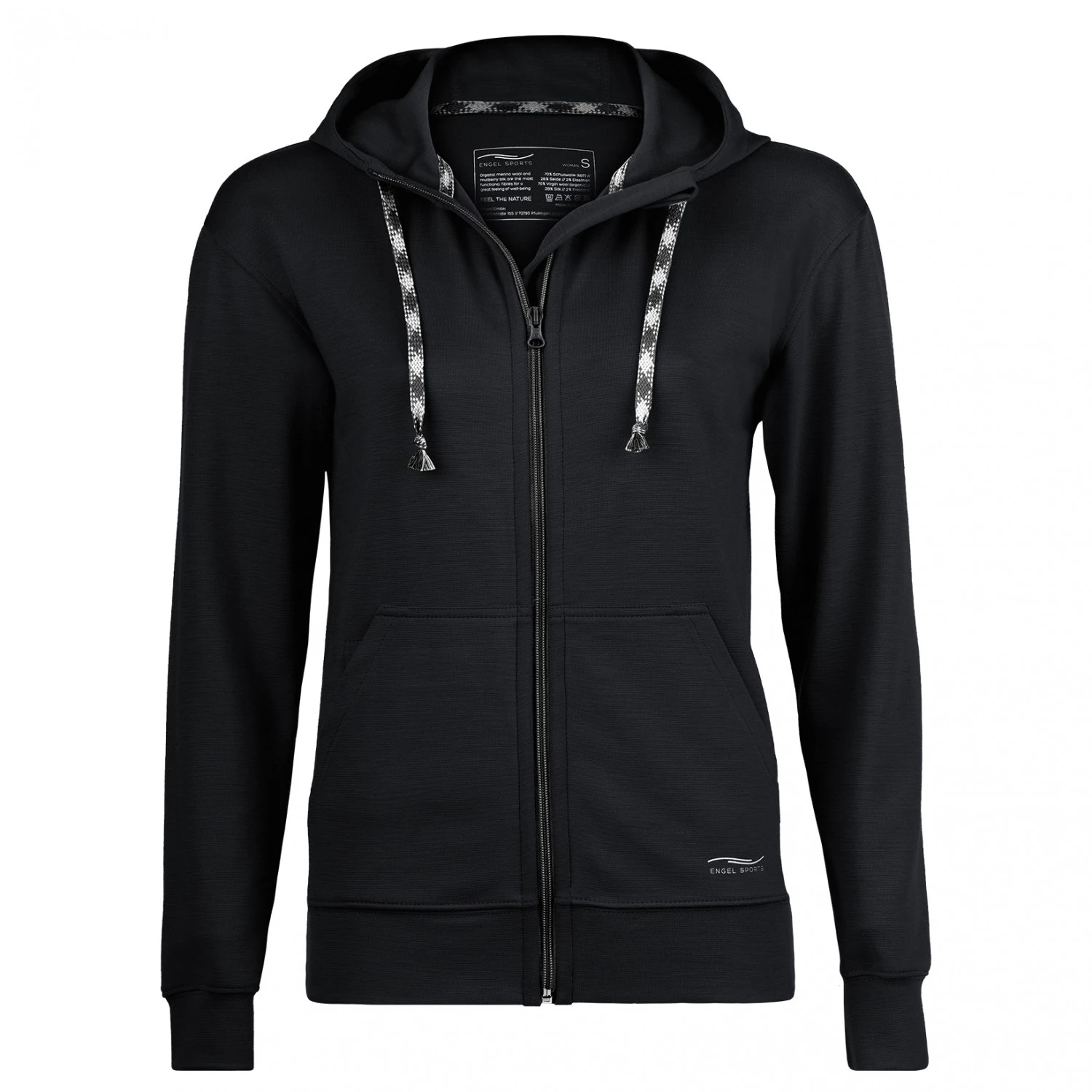 Engel Sports - Women's Kapuzenjacke Langarm - Veste en laine mérinos 2 Engel Sports - Women's Kapuzenjacke Langarm - Veste en laine mérinos – Image 2