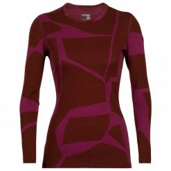 Icebreaker - Women's 250 Vertex L/S Crewe Landscapes - Sous-vêtement mérinos -Pulls Soldes icebreaker womens 250 vertex l s crewe landscapes sous vetement merinos 2