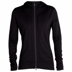 Icebreaker - Women's Quantum III L/S Zip Hood - Veste en laine mérinos -Pulls Soldes icebreaker womens quantum iii l s zip hood veste en laine merinos 2