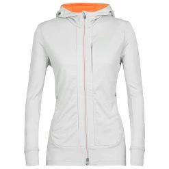 Icebreaker - Women's Quantum III L/S Zip Hood - Veste en laine mérinos -Pulls Soldes icebreaker womens quantum iii l s zip hood veste en laine merinos 3