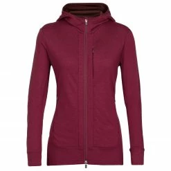 Icebreaker - Women's Quantum III L/S Zip Hood - Veste en laine mérinos -Pulls Soldes icebreaker womens quantum iii l s zip hood veste en laine merinos 4