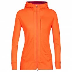 Icebreaker - Women's Quantum III L/S Zip Hood - Veste en laine mérinos -Pulls Soldes icebreaker womens quantum iii l s zip hood veste en laine merinos 5