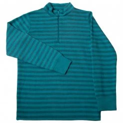 Joha - Kid's 4046 Blouse with Zipper - Haut manches longues en mérinos