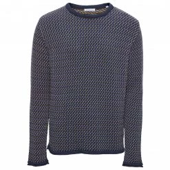 KnowledgeCotton Apparel - Valley Jacquard Crew Neck - Pull