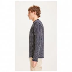 KnowledgeCotton Apparel - Valley Jacquard Crew Neck - Pull -Pulls Soldes knowledgecotton apparel valley jacquard crew neck pull detail 3