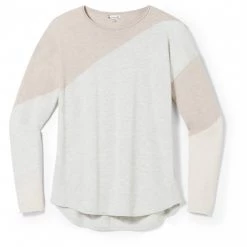 Smartwool - Women's Shadow Pine Colorblock Crew Sweater - Pull -Pulls Soldes smartwool womens shadow pine colorblock crew sweater pull 1