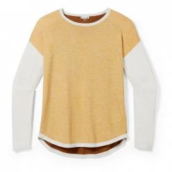 Smartwool - Women's Shadow Pine Colorblock Sweater - Pull -Pulls Soldes smartwool womens shadow pine colorblock sweater pull 1