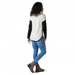 Smartwool - Women's Shadow Pine Colorblock Sweater - Pull -Pulls Soldes smartwool womens shadow pine colorblock sweater pull bf detail 3