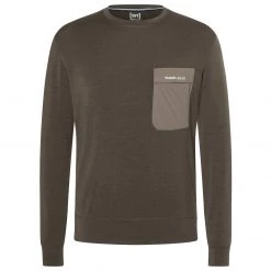 Super.natural - Alpine Pocket Crew - Pull en laine mérinos -Pulls Soldes supernatural alpine pocket crew pull en laine merinos 2