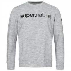 Super.natural - Signature Crew - Pull en laine mérinos