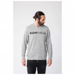Super.natural - Signature Crew - Pull en laine mérinos -Pulls Soldes supernatural signature crew pull en laine merinos detail 3