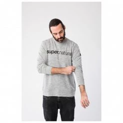 Super.natural - Signature Crew - Pull en laine mérinos -Pulls Soldes supernatural signature crew pull en laine merinos detail 4