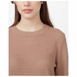 Tentree - Women's Highline Cotton Rib Crew Sweater - Pull -Pulls Soldes tentree womens highline cotton rib crew sweater pull detail 3