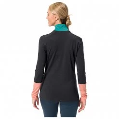 Vaude - Women's Monviso Wool Halfzip Shirt - Pull en laine mérinos 8 Vaude - Women's Monviso Wool Halfzip Shirt - Pull en laine mérinos -Pulls Soldes vaude womens monviso wool halfzip shirt pull en laine merinos detail 3