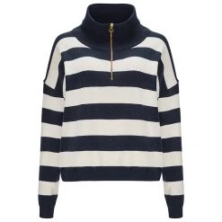 We Norwegians - Women's Gullholmen Zip-Up Sweater - Pull en laine mérinos -Pulls Soldes we norwegians womens gullholmen zip up sweater pull en laine merinos 1