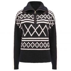 We Norwegians - Women's Setesdal Zip Up Sweater - Pull en laine -Pulls Soldes we norwegians womens setesdal zip up sweater pull en laine 1